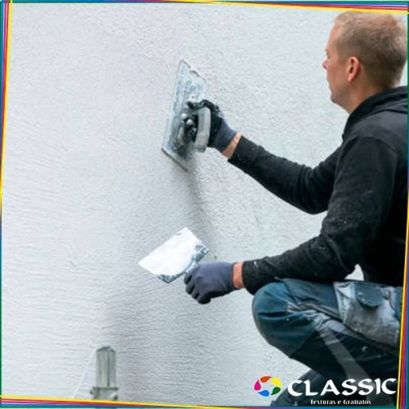 acabamento rústico em parede